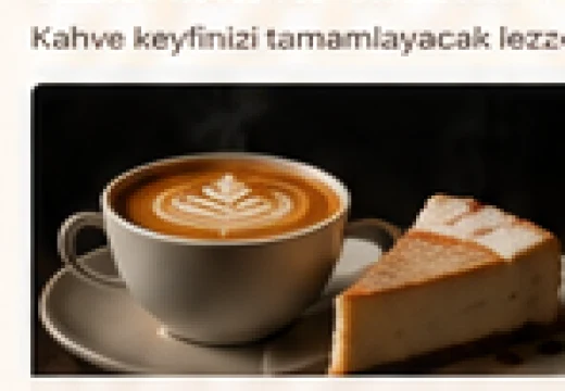Latte ve San Sebastian cheesecake eşleşmesi