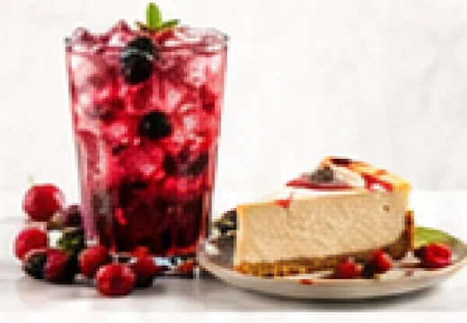 Berry Hibiscus + Frambuazlı Cheesecake