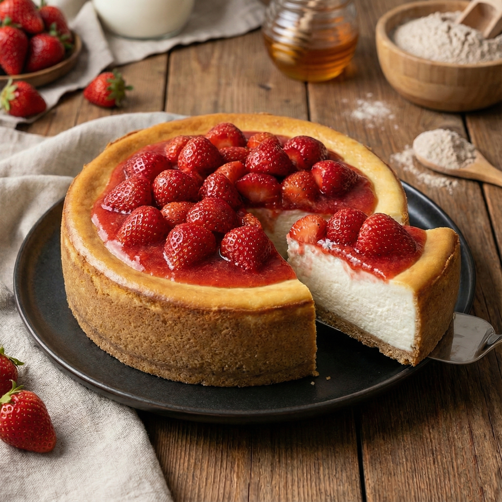 çilekli-cheesecake