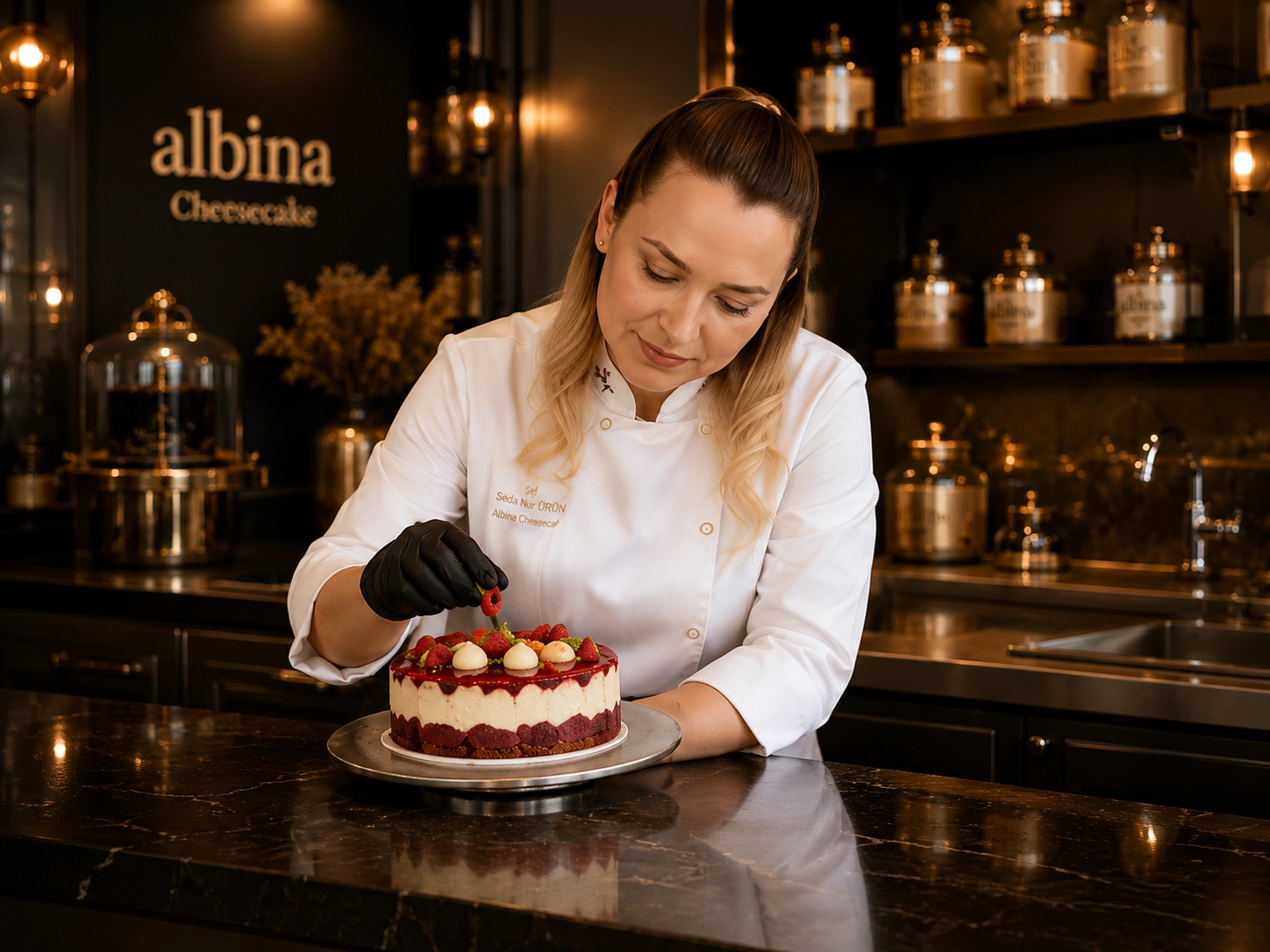Albina Cheesecake hazırlık süreci