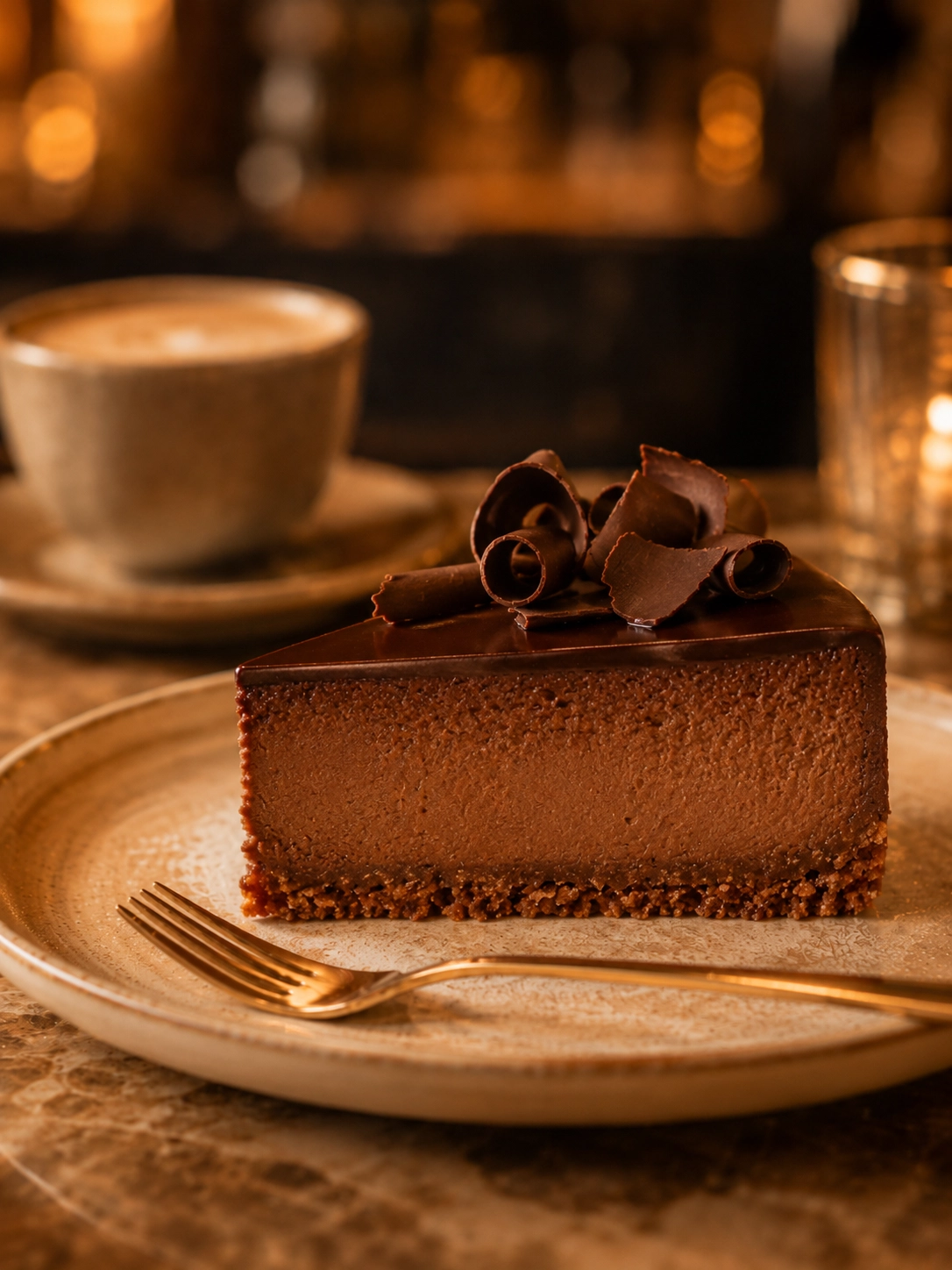 Albina Belçika Çikolatalı Cheesecake cafe tedarik sunumu