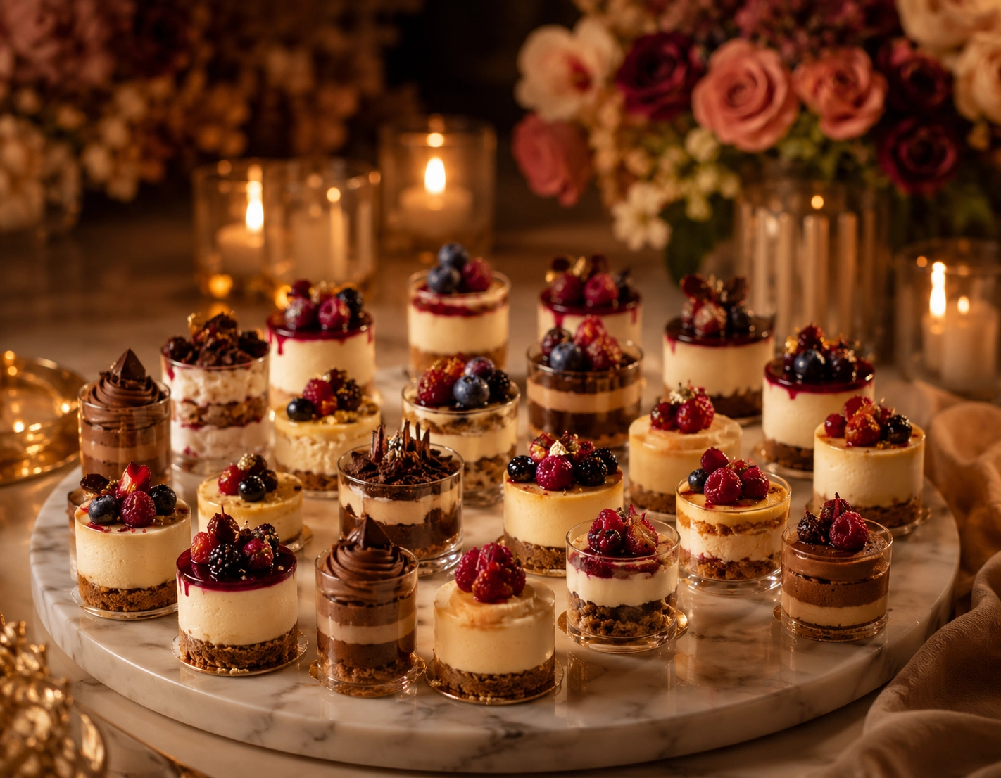 Albina Mini Tatlı Sunumları catering sunumu