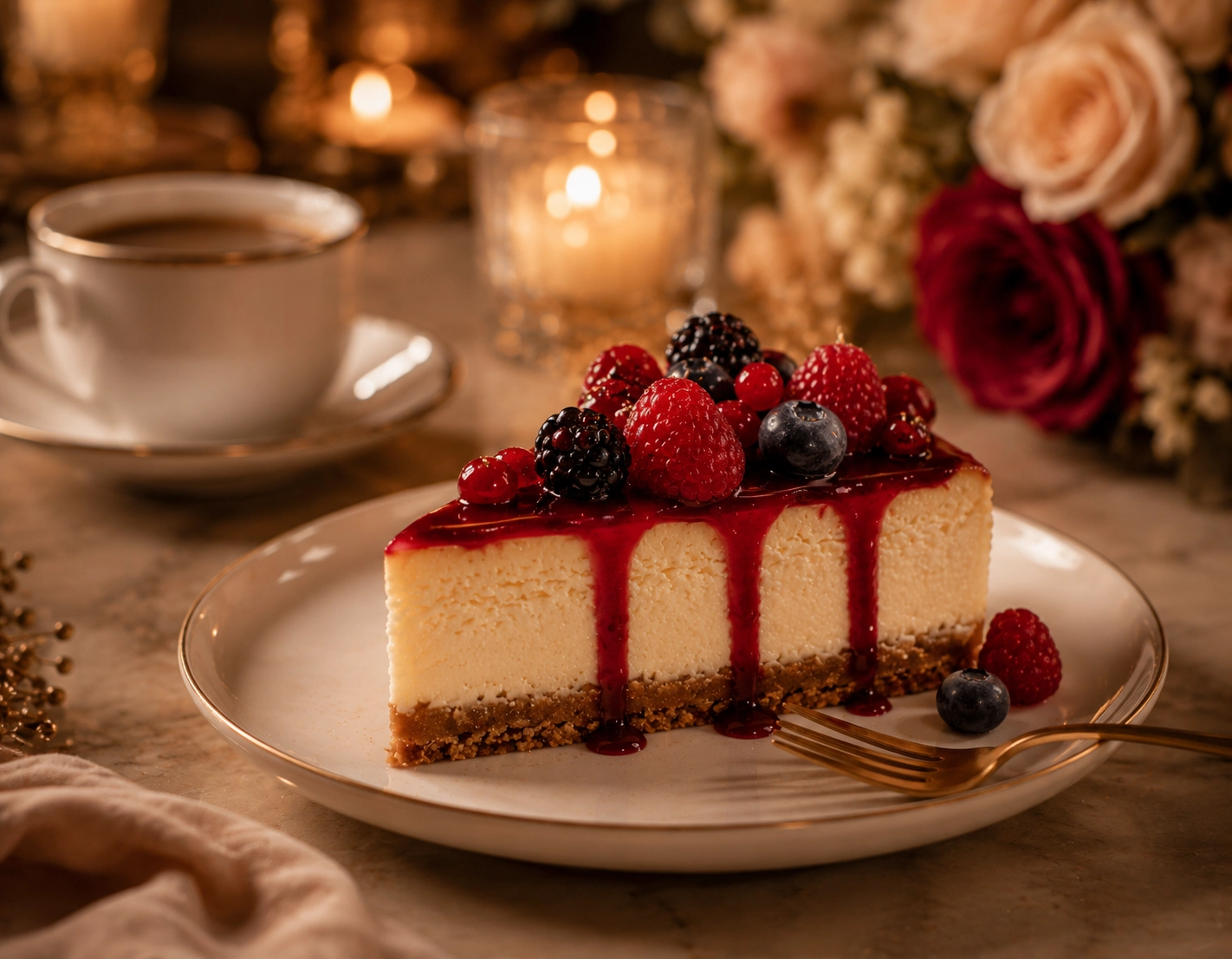 WhatsApp teklif alanı için Albina cheesecake dilimi