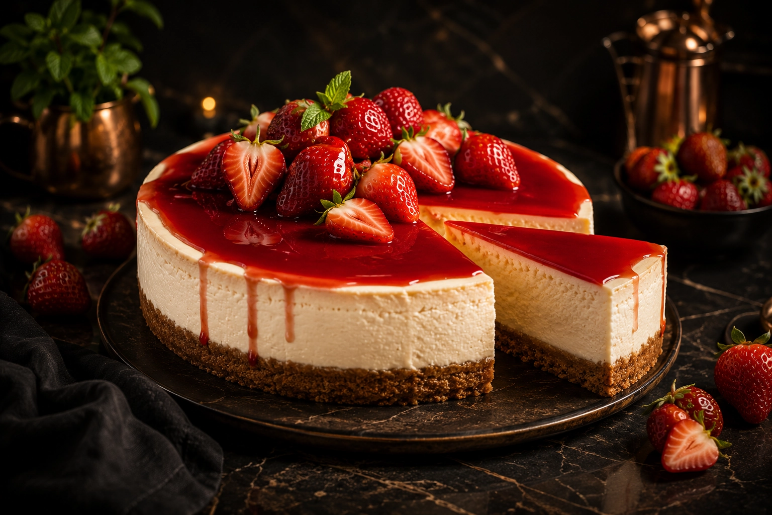 Çilekli Cheesecake Nasıl Yapılır?